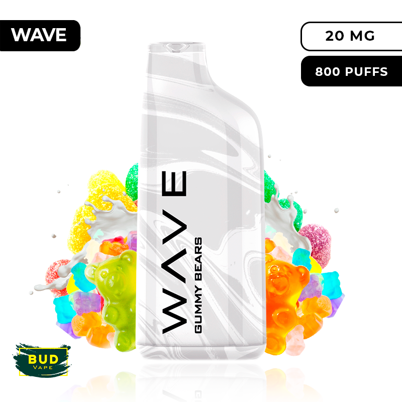 Wave 800 Bud Vape Gummy Bears 20mg Wave 800 Bud Vape Gummy Bears 20mg