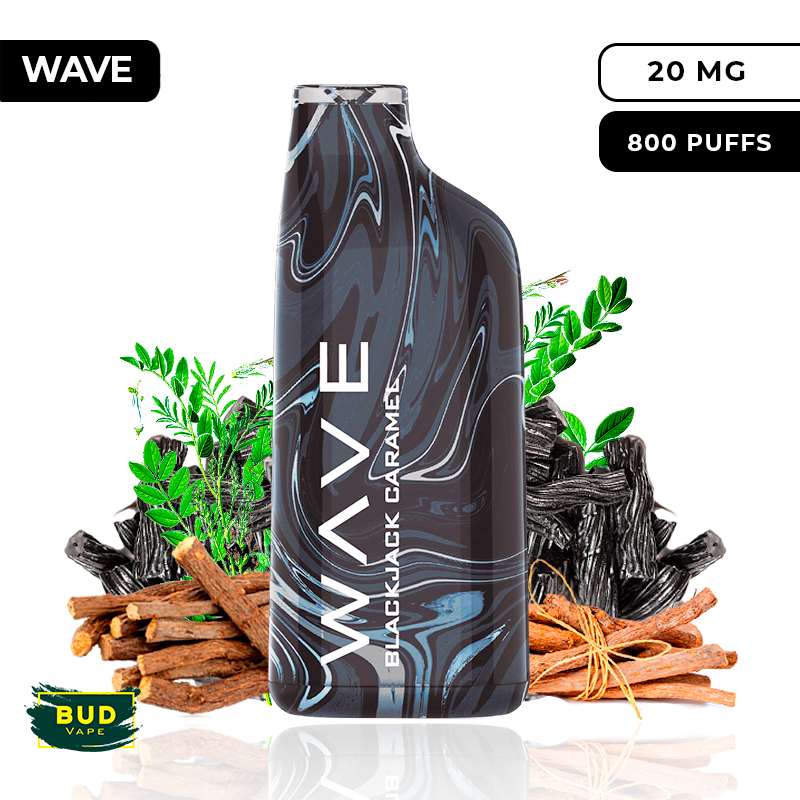 Wave 800 Bud Vape Blackjack Caramel 20mg Wave 800 Bud Vape Blackjack Caramel 20mg