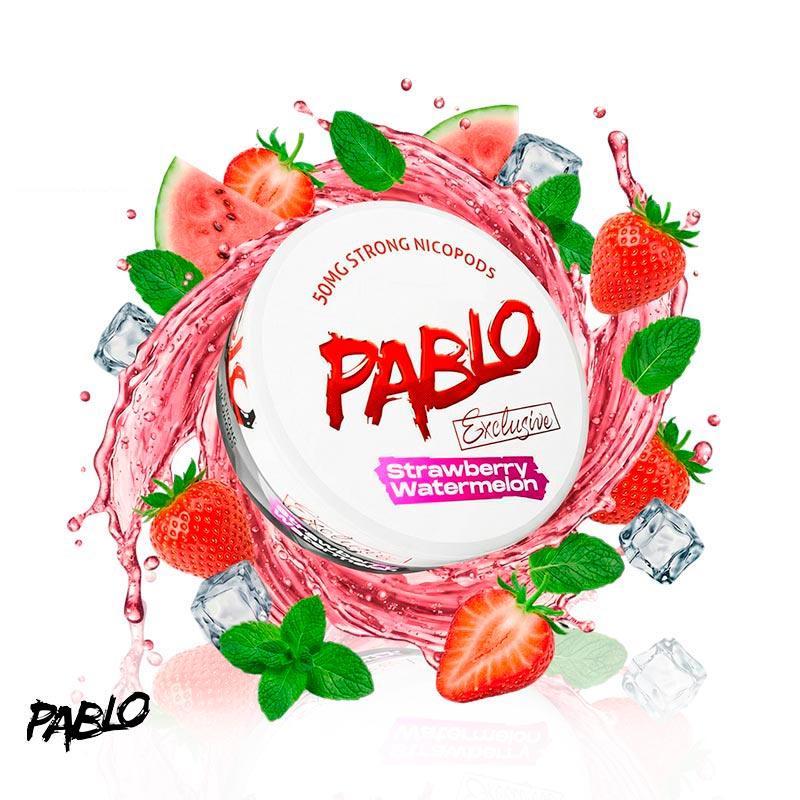 Nicotine Pouches Straw Watermelon 50MG EXCLUSIVE by Pablo