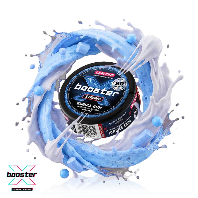 Bolsa de Cafeina Bubble Gum 80MG by X-Booster