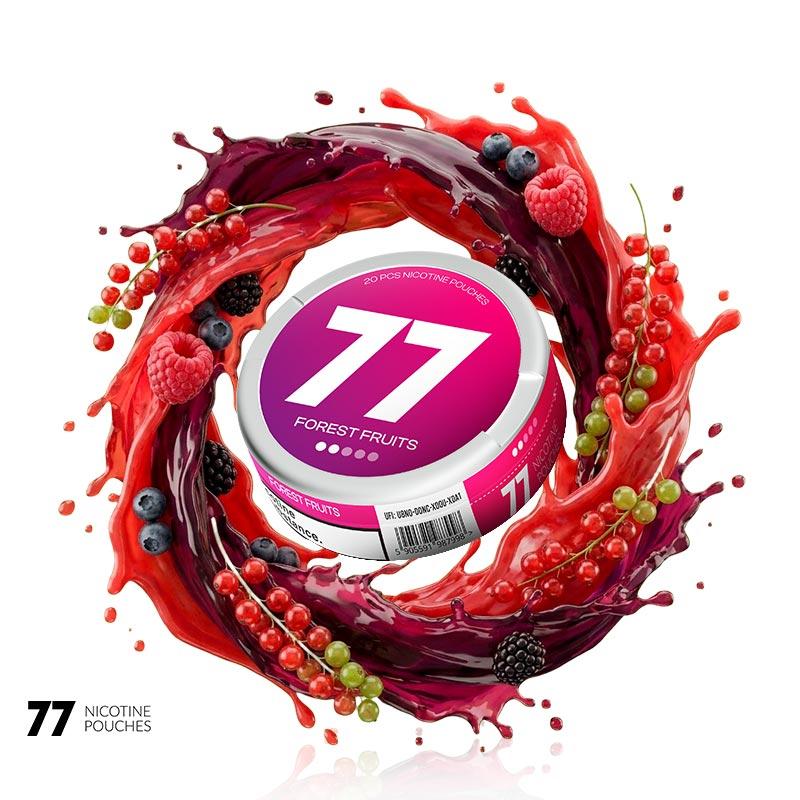 Bolsa de Nicotina Forest Fruits by 77 Nicotine Pouches