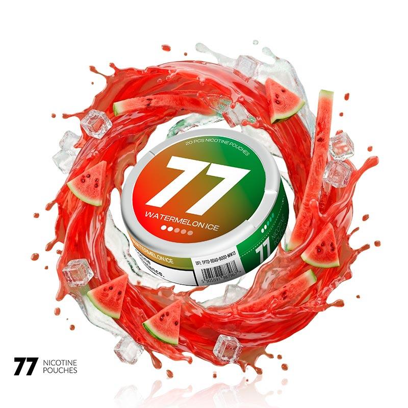Bolsa de Nicotina Watermelon Ice by 77 Nicotine Pouches