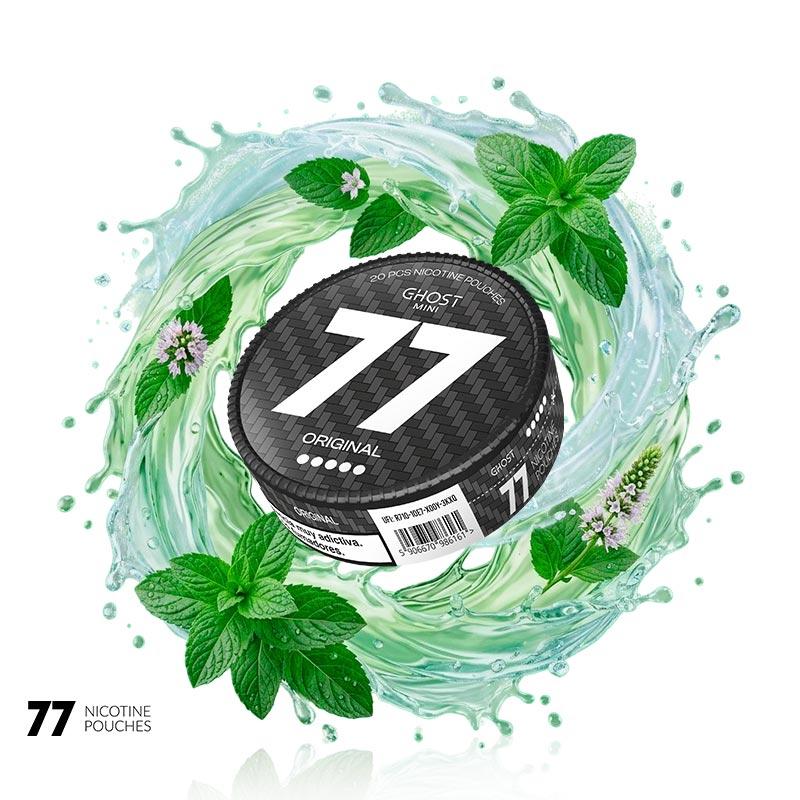 Bolsa de Nicotina Original 20MG GHOST MINT by 77 Nicotine Pouches