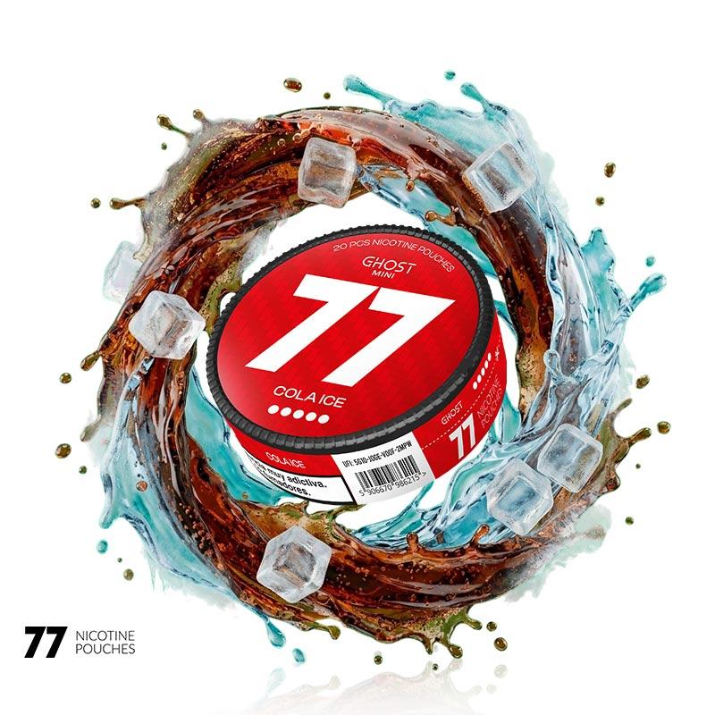 Bolsa de Nicotina Cola Ice 20MG GHOST MINT by 77 Nicotine Pouches