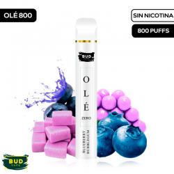 Olé 800 Bud Vape Blueberry Bubblegum 0mg